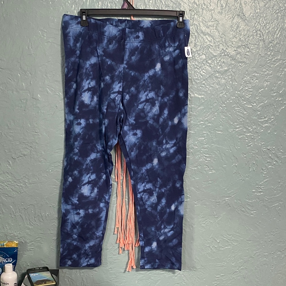 Old Navy Navy Tie-Dye Leggings